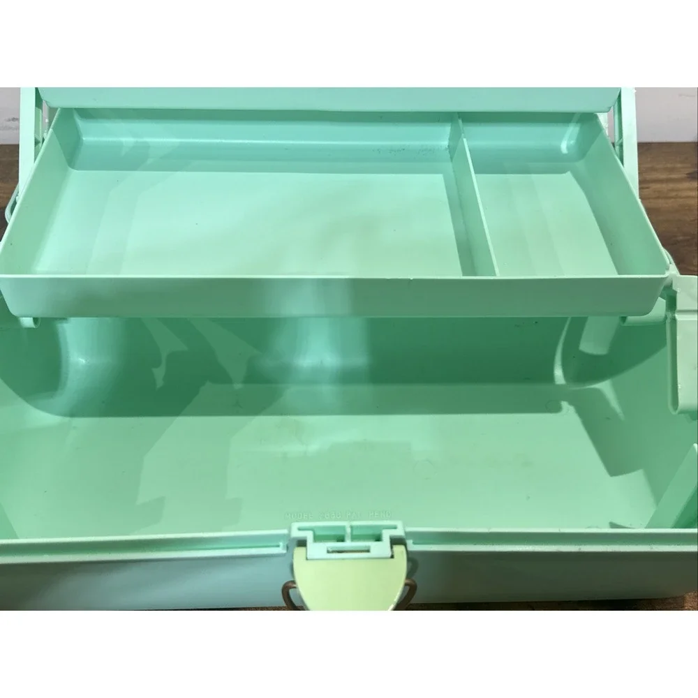 Caboodles of California Vtg Teal Large 15